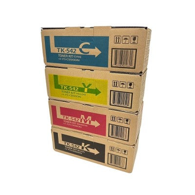Kyocera TK-542 OEM Toner Set, B/C/M/Y