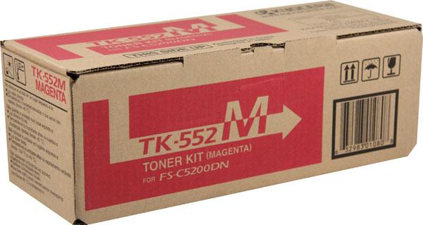 Kyocera  TK-552M OEM Toner Cartridge, 6K pages, Magenta