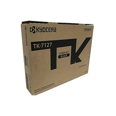 Kyocera TK-7127 / TK-7129 OEM Toner Cartridge, 20K Pages, Black