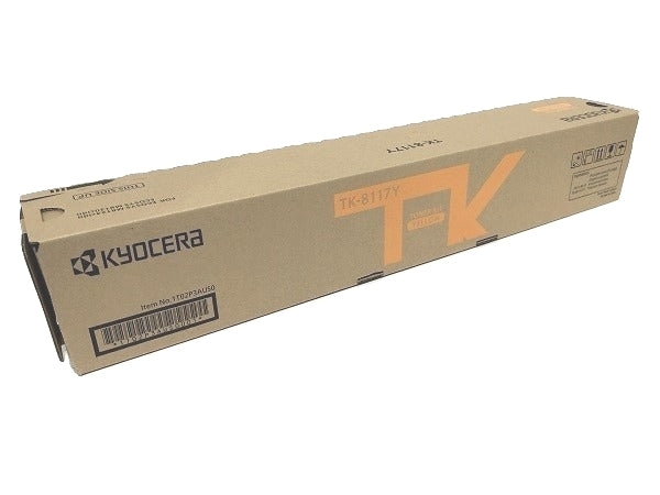Kyocera Mita 1T02P3AUS0 TK-8117Y OEM Toner Cartridge, 6K Pages, Yellow