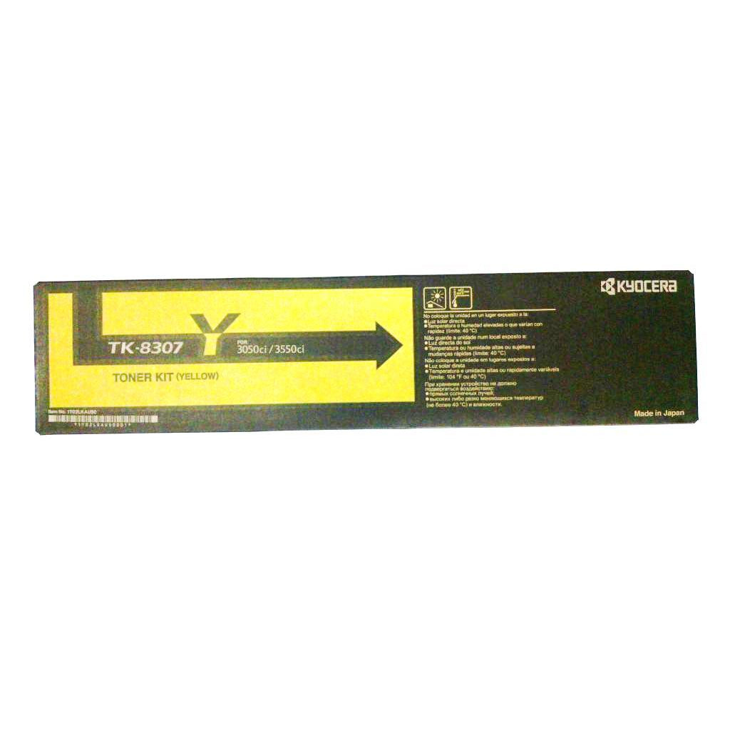 Copystar TK-8309Y / TK8307Y OEM Toner Cartridge, 15K pages, Yellow