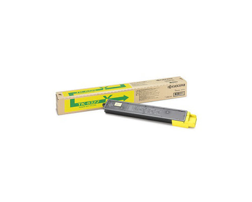 Kyocera 1T02NPASC0 TK-8327Y OEM Toner, 12K pages, Yellow