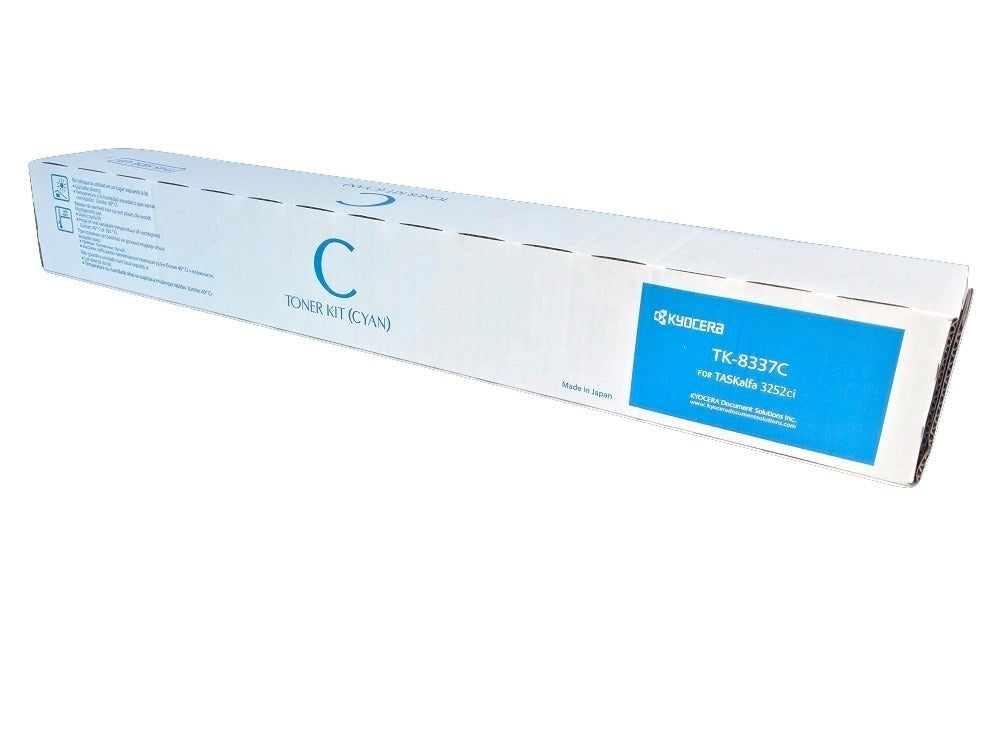 Kyocera 1T02RLCUS0 TK-8337C / TK-8339C OEM Toner Cartridge, 15K pages, Cyan