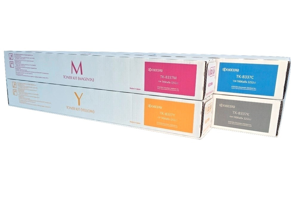 Kyocera TK-8337 / TK-8339 OEM Toner Set, B/C/M/Y