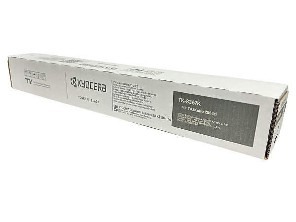 Kyocera TK-8367K / TK-8369K OEM Toner Cartridge, 12K Pages, Black
