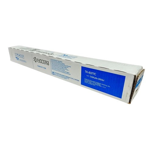 Kyocera TK-8377C 1T02XDCUS0 OEM Toner Cartridge, 20K Pages, Cyan