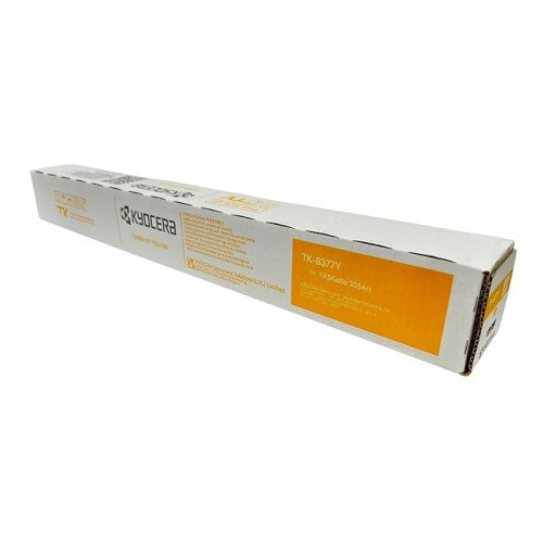 Kyocera TK-8377Y 1T02XDAUS0 OEM Toner Cartridge, 20K Pages, Yellow
