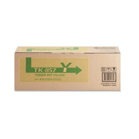 Kyocera TK-857Y / TK-859Y OEM Toner Cartridge, 18K Pages, Yellow