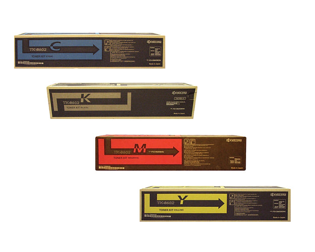 Kyocera TK-8602VP OEM Toner Set, B/C/M/Y