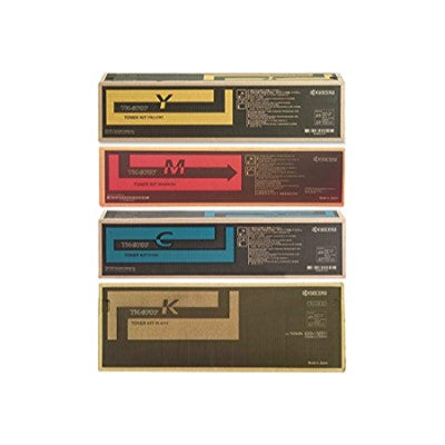 Kyocera TK-8707 / TK-8709 OEM Toner Set, B/C/M/Y