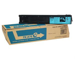 Copystar TK-879C OEM Toner Cartridge, 26500 pages, Cyan