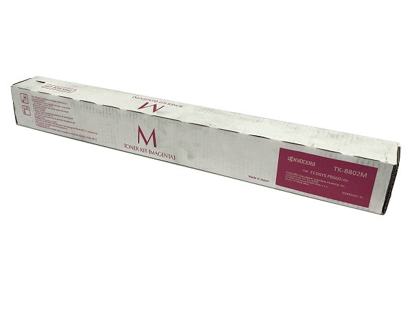 Kyocera TK-8802M 1T02RRBUS0 OEM Toner Cartridge, 20K Pages, Magenta