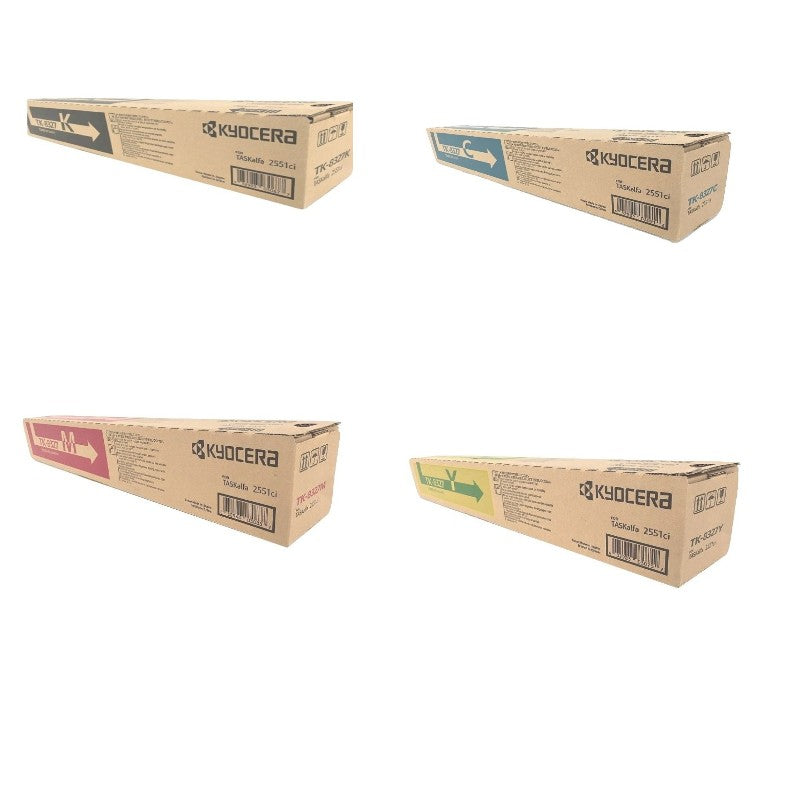 Copystar TK-8329 / TK8327 Geniune Toner Set, B/C/M/Y