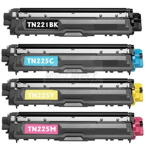 Compatible for TN-221/225 Toner Set, B/C/M/Y