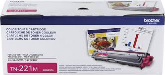 Brother TN-221M OEM Toner Cartridge, 1400 pages, Magenta