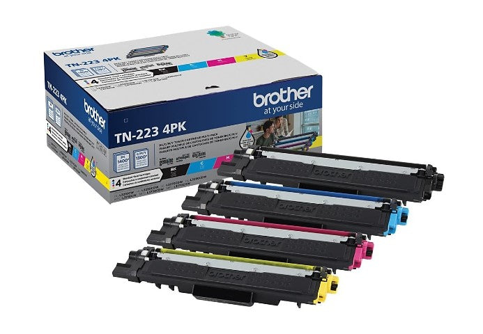 Brother TN-223 4PK OEM Toner Set, B/C/M/Y