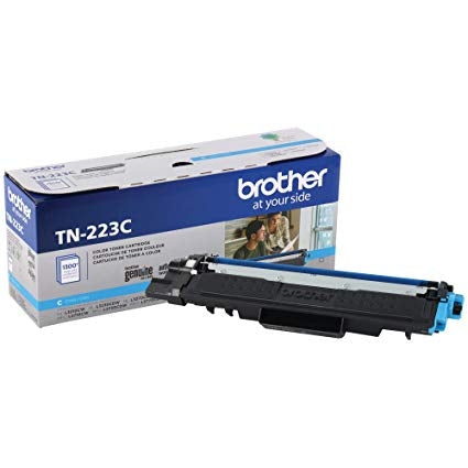Brother TN-223C OEM Toner Cartridge, 1300 Pages, Cyan