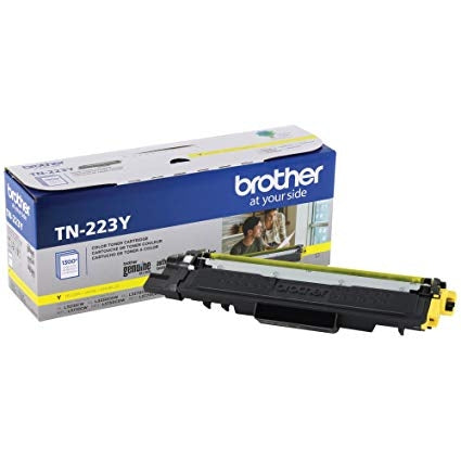 Brother TN-223Y OEM Toner Cartridge, 1300 Pages, Yellow