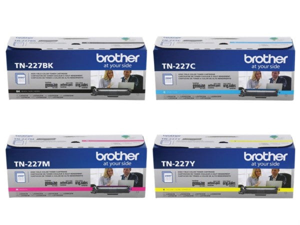Brother TN-227 HY OEM Toner Set, B/C/M/Y