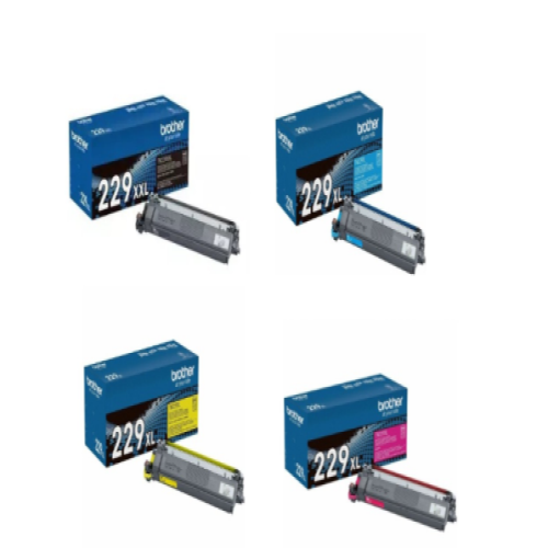 Brother TN-229XL OEM Toner Set, B/C/M/Y