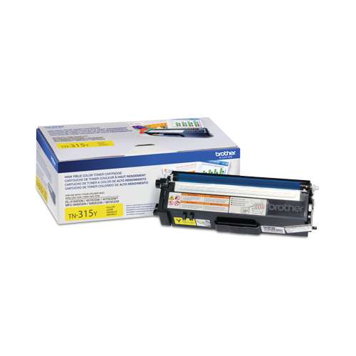 Brother TN-315Y OEM HY Toner Cartridge, 3500 pages, Yellow