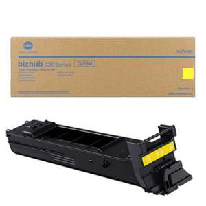 Konica Minolta A0DK233 TN318Y OEM Toner Cartridge, 8K pages, Yellow