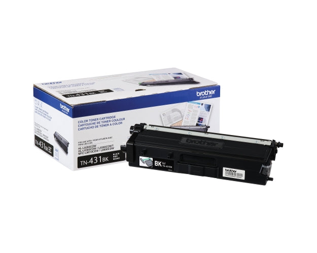Brother TN-431BK OEM Toner Cartridge, 3K pages, Black