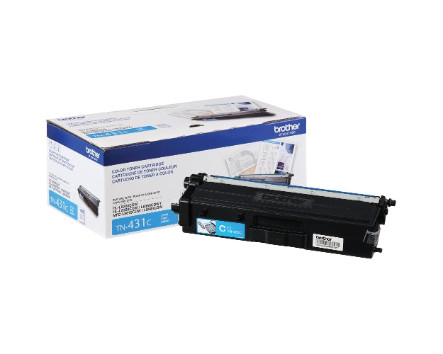 Brother TN-431C OEM Toner Cartridge, 1800 pages, Cyan