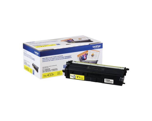 Brother TN-433Y OEM HY Toner Cartridge, 4K pages, Yellow