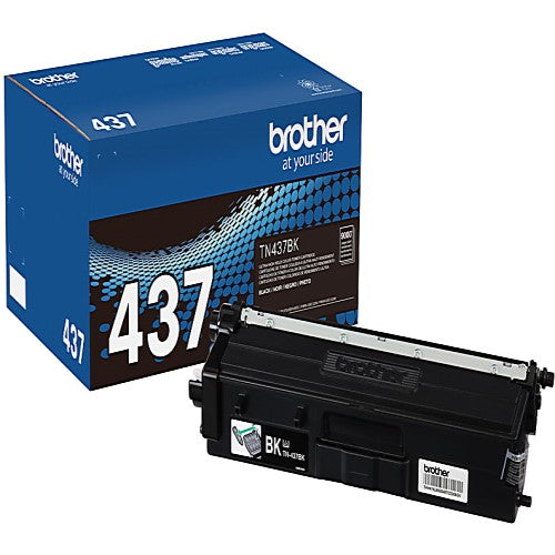 Brother TN-437BK OEM Ultra HY Toner Cartridge, 9K Pages, Black