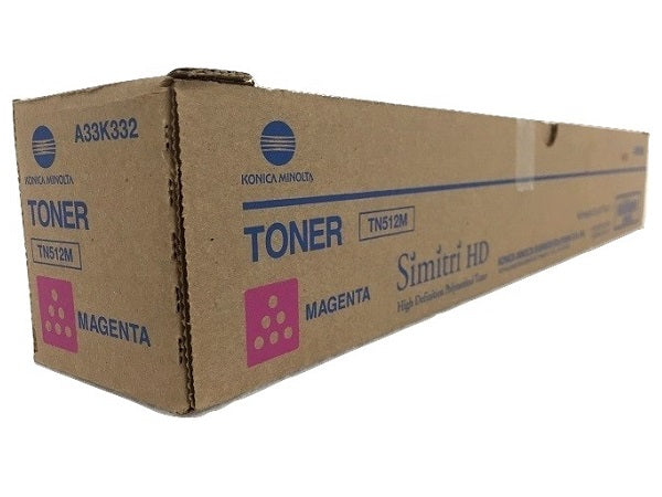 Konica Minolta A33K332 TN512M OEM Toner, 26K pages, Magenta