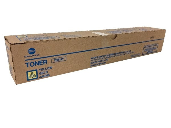 Konica Minolta A9E8230 TN514Y OEM Toner Cartridge, 26K pages, Yellow