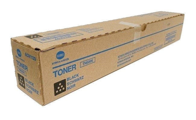 Konica Minolta TN626K ACV1130 OEM Toner Cartridge, 28K Pages, Black