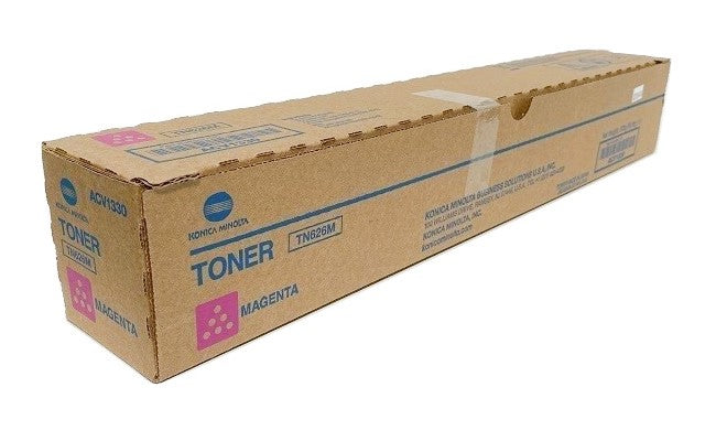 Konica Minolta TN626M ACV1330 OEM Toner Cartridge, 28K Pages, Magenta