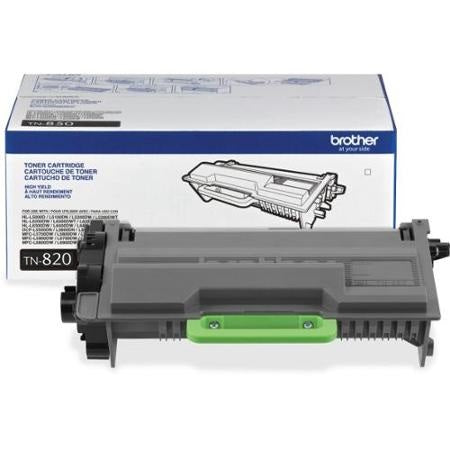Brother TN-820 OEM Toner Cartridge, 3K pages, Black