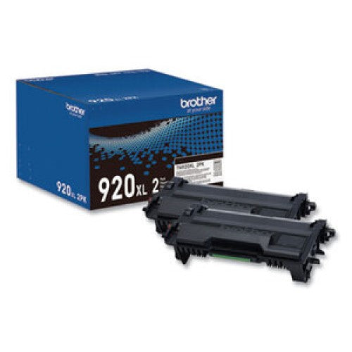 Brother TN-920XL 2PK OEM HY Toner Dual Pack, 2 X 6K Pages, Black
