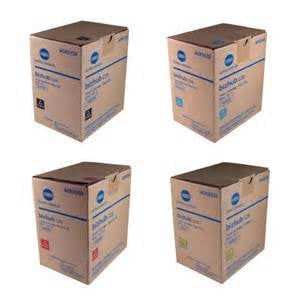 Konica Minolta TNP49 OEM Toner Set, B/C/M/Y