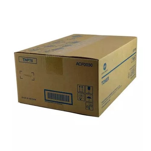 Konica Minolta TNP78 ACF0030 OEM Toner Cartridge, 12K Pages, Black