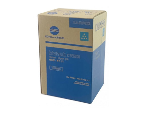 Konica Minolta AAJW432 TNP80C OEM Toner Cartridge, 9k pages, Cyan