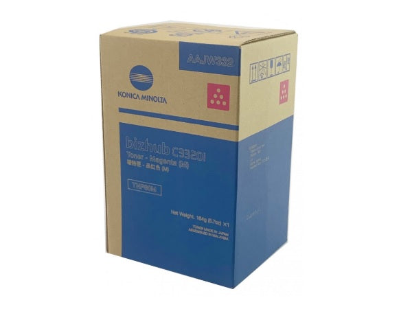 Konica Minolta AAJW332 TNP80M OEM Toner Cartridge, 9k pages, Magenta