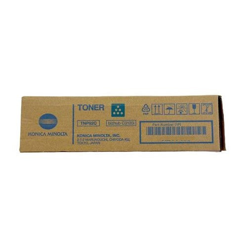 Konica Minolta TNP92C AE1Y430 OEM Toner Cartridge, 4K Pages, Cyan