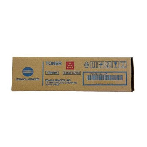 Konica Minolta TNP92M AE1Y330 OEM Toner Cartridge, 4k Pages, Magenta