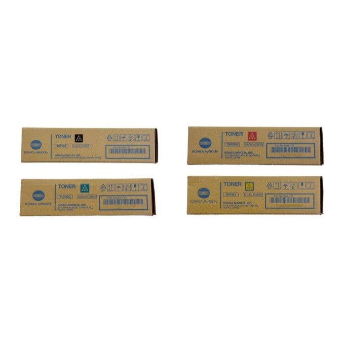 Konica Minolta TNP92 OEM Toner Set, B/C/M/Y