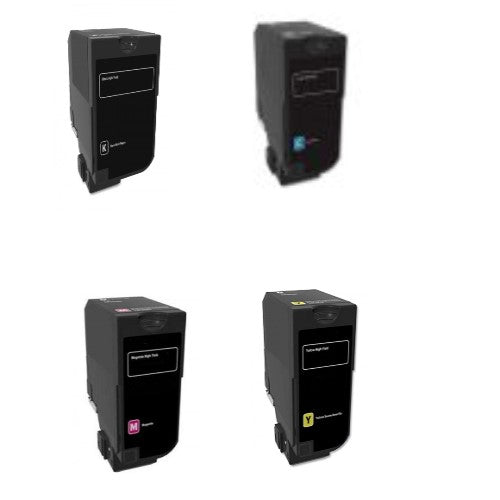 Compatible for 74C1HK0 HY Toner Set, B/C/M/Y