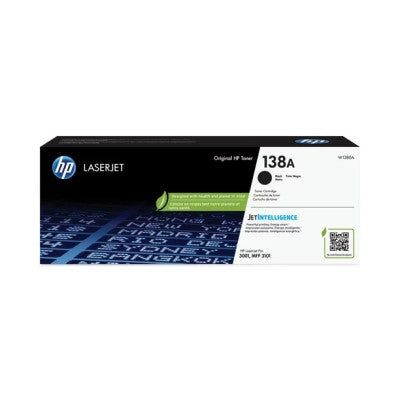 HP 138A W1380A OEM Toner Cartridge, 1.5K Pages, Black