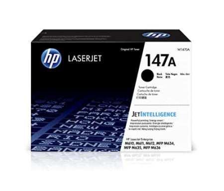 HP 147A W1470A OEM LaserJet Toner Cartridge, 10.5K Pages, Black