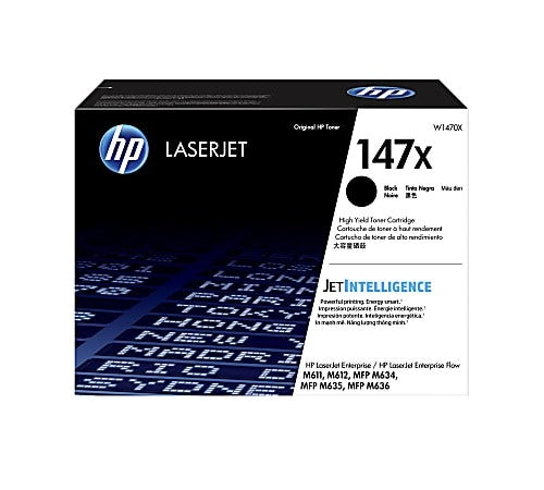 HP 147X W1470X OEM HY LaserJet Toner Cartridge, 25.2K Pages, Black