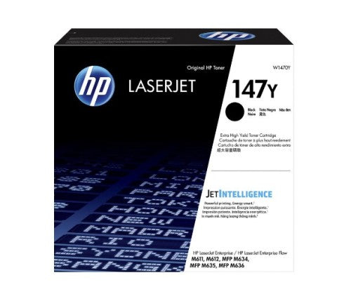HP 147Y W1470Y OEM Extra HY LaserJet Toner Cartridge, 42K Pages, Black