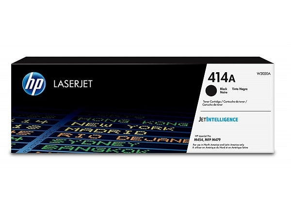 HP 414A W2020A OEM Toner Cartridge, 2.4K Pages, Black