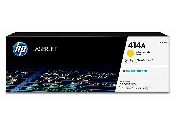 HP 414A W2022A OEM Toner Cartridge, 2.1K Pages, Yellow
